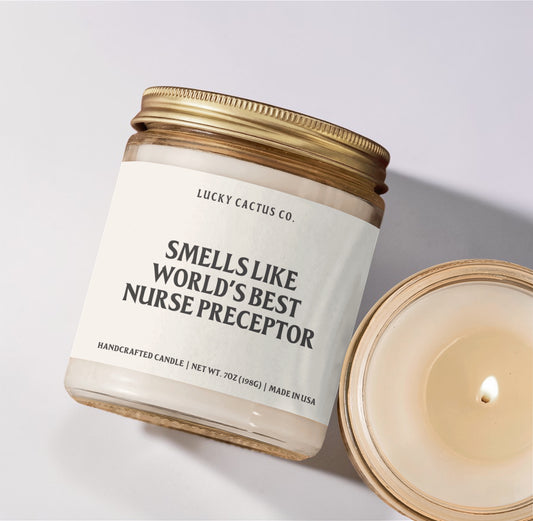 World's Best Nurse Preceptor Candle
