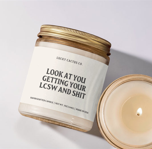 LCSW Candle