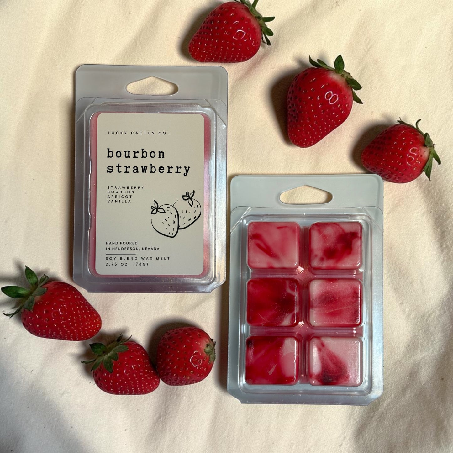 Bourbon Strawberry Soy Wax Melt